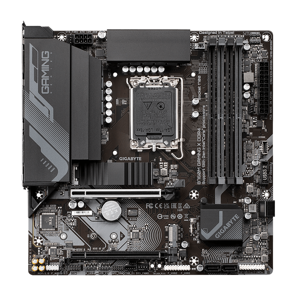Gigabyte B760M-GAM-X-DDR4 Intel B760 Soket 1700 DDR4 4400MHz mATX Gaming (Oyuncu) Anakart