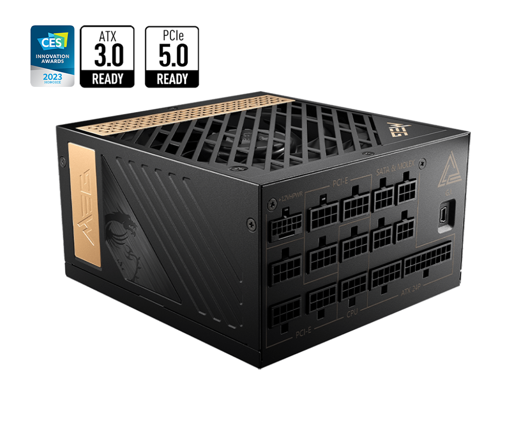 MSI MEG Ai1300P PCIE5 1300W 80+ Platinum Full Modüler Power Supply