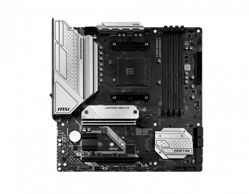 MSI MAG B550M MORTAR MAX WIFI AMD B550 Soket AM4 DDR4 4400(OC)Mhz mATX Gaming (Oyuncu) Anakart