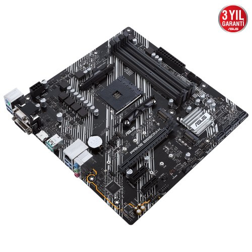 ASUS Prime B550M-K AMD B550 Soket AM4 DDR4 4600(OC)Mhz mATX Gaming (Oyuncu) Anakart
