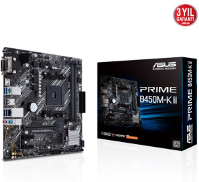 ASUS Prime B450M-K II AMD Soket AM4 DDR4 4400(OC)MHz Micro ATX Anakart