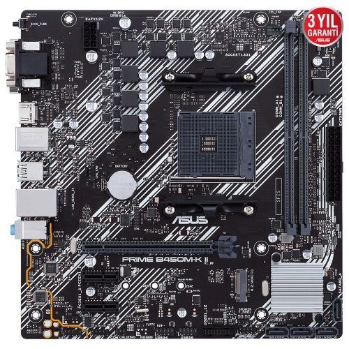 ASUS Prime B450M-K II AMD Soket AM4 DDR4 4400(OC)MHz Micro ATX Anakart