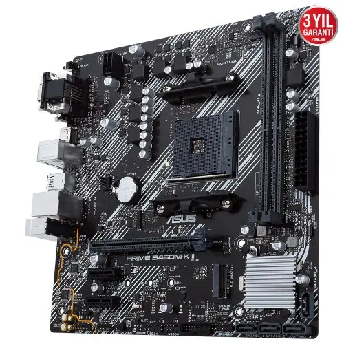 Asus Prime B450M-K II AMD B450 Soket AM4 DDR4 4400(OC)MHz mATX Anakart