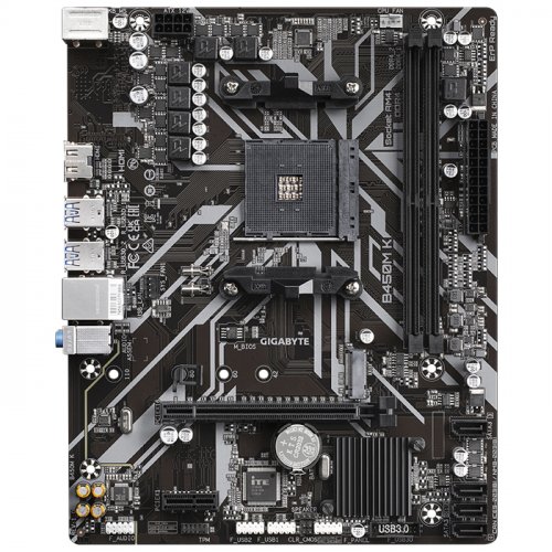 Gigabyte B450M K AMD B450 Soket AM4 DDR4 3600(OC)MHz mATX Gaming (Oyuncu) Anakart