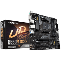 Gigabyte B550M DS3H AMD B550 Soket AM4 DDR4 4733(OC)MHz mATX Gaming (Oyuncu) Anakart
