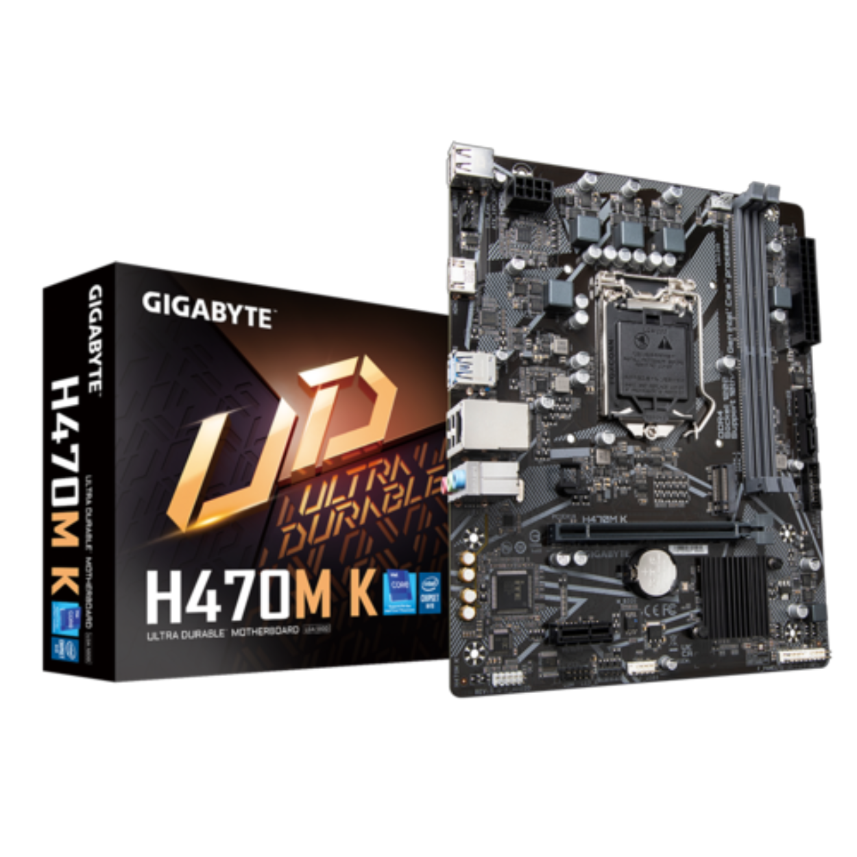 Gigabyte H470M K Intel H470 Soket 1200 DDR4 2933MHz mATX Gaming (Oyuncu) Anakart