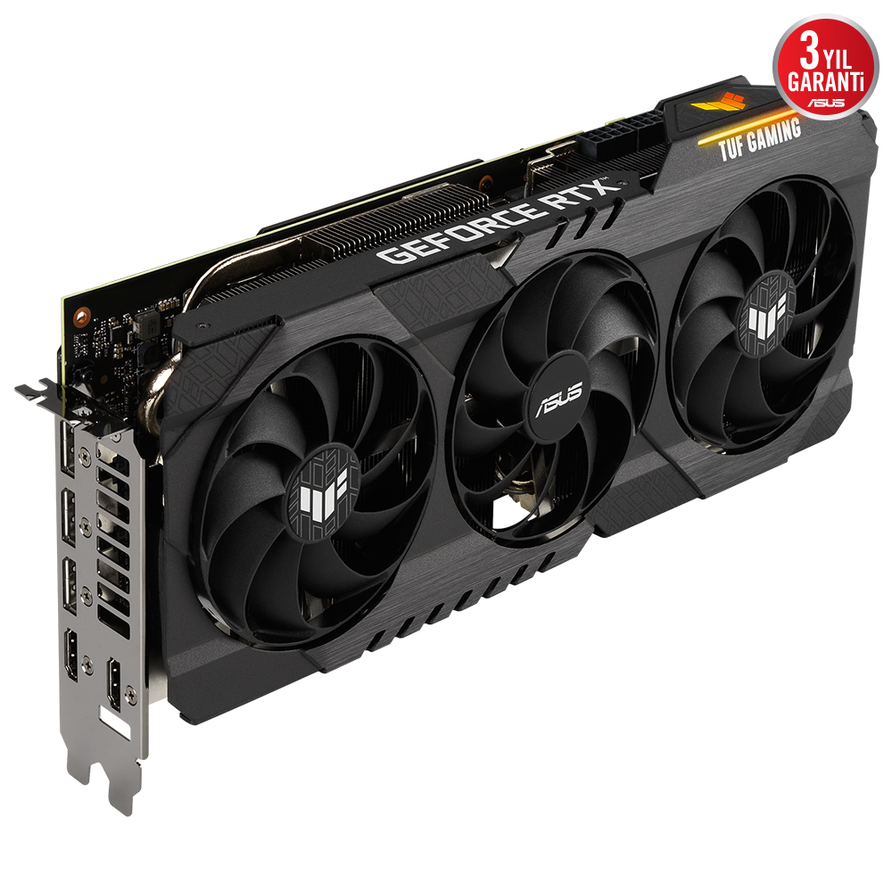 ASUS TUF Gaming GeForce RTX 3070 Ti V2 TUF-RTX3070TI-8G-V2-GAMING 8GB GDDR6X 256Bit DX12 Gaming (Oyuncu) Ekran Kartı