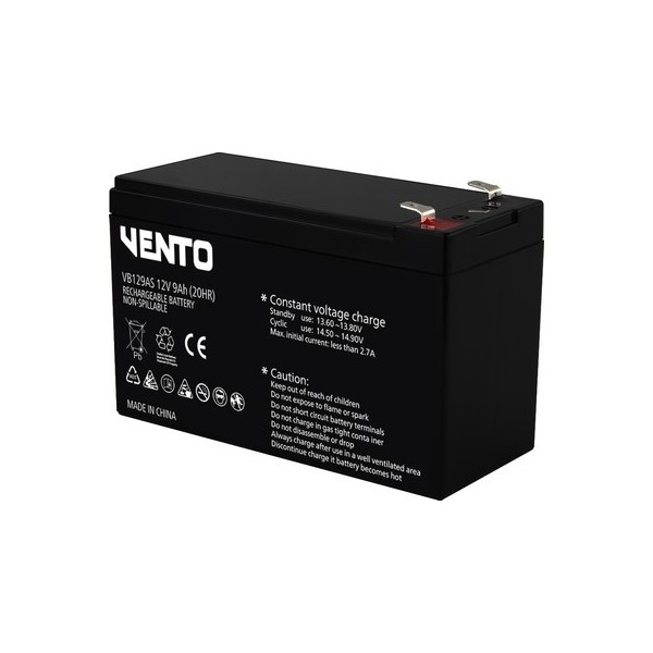 Vento VB129AS 12V 9Ah (20HR) Bakımsız Kuru Akü