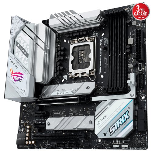 Asus ROG Strix B760-G Gaming WIFI D4 Intel B760 Soket 1700 DDR4 5333(OC)MHz mATX Gaming (Oyuncu) Anakart