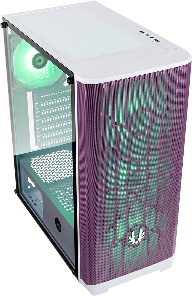 Bitfenix Nova Mesh NSE-300-WWGKP-4A Tempered Glass ARGB USB 3.0 ATX Beyaz Mor Mid Tower Kasa