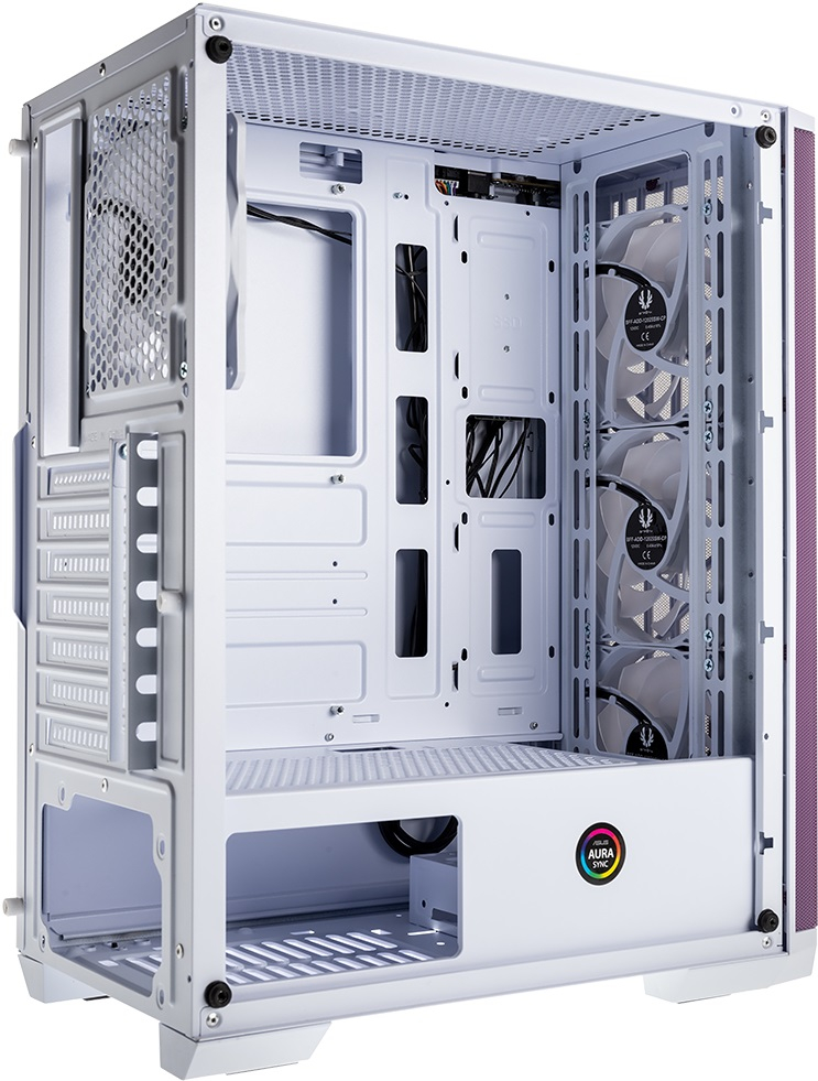 Bitfenix Nova Mesh NSE-300-WWGKP-4A Tempered Glass ARGB USB 3.0 ATX Beyaz Mor Mid Tower Kasa