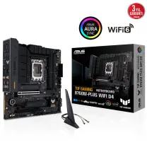 ASUS TUF Gaming B760M-Plus WIFI D4 Intel B760 Soket 1700 DDR4 5333(OC)MHz mATX Gaming (Oyuncu) Anakart