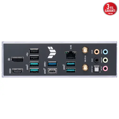 ASUS TUF Gaming B760M-Plus WIFI D4 Intel B760 Soket 1700 DDR4 5333(OC)MHz mATX Gaming (Oyuncu) Anakart