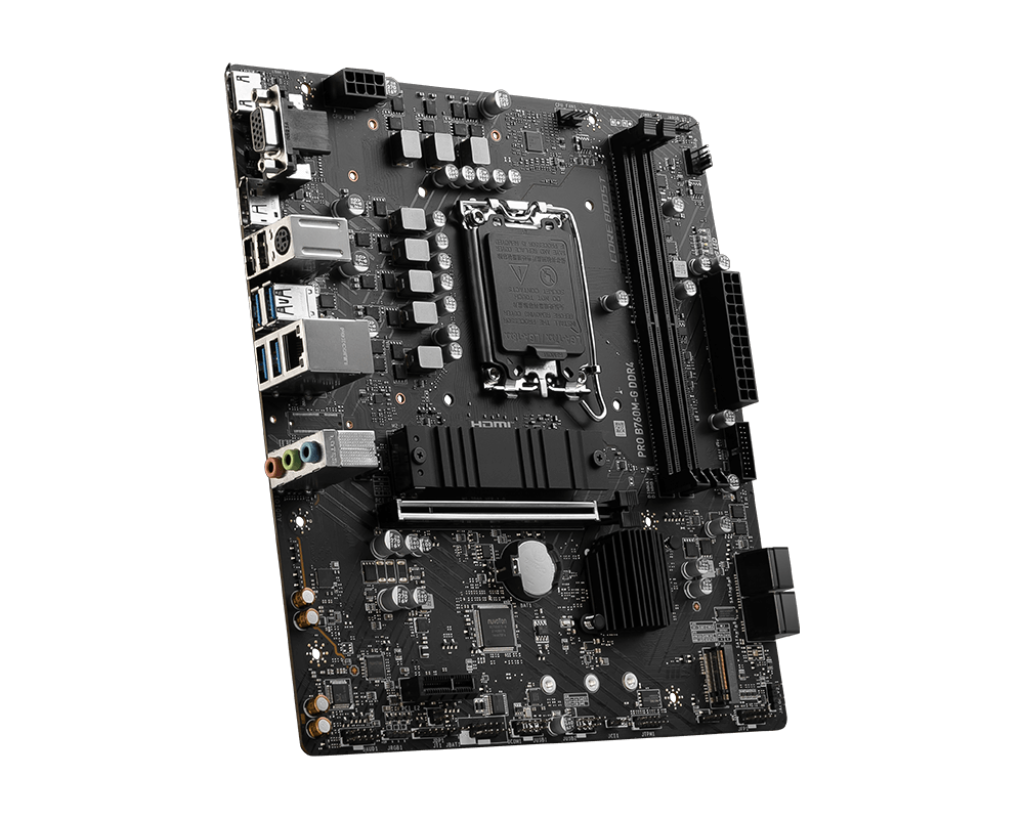 MSI Pro B760M-G DDR4 Intel B760 Soket 1700 DDR4 4800(OC)MHz mATX Gaming (Oyuncu) Anakart