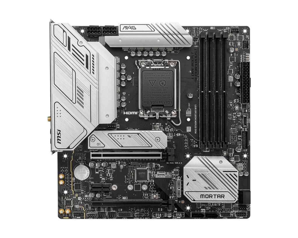 MSI MAG B760M MORTAR WIFI Intel B760 Soket 1700 DDR5 7000(OC)MHz mATX Gaming (Oyuncu) Anakart