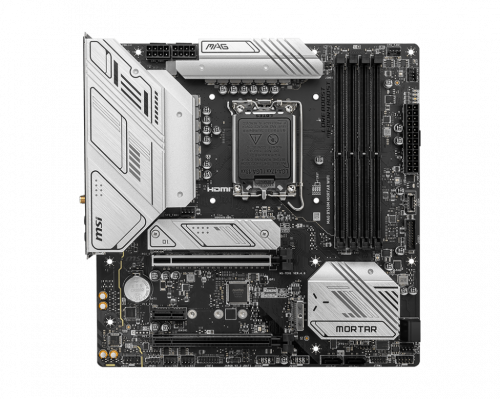MSI MAG B760M MORTAR WIFI Intel B760 Soket 1700 DDR5 7000(OC)MHz mATX Gaming (Oyuncu) Anakart