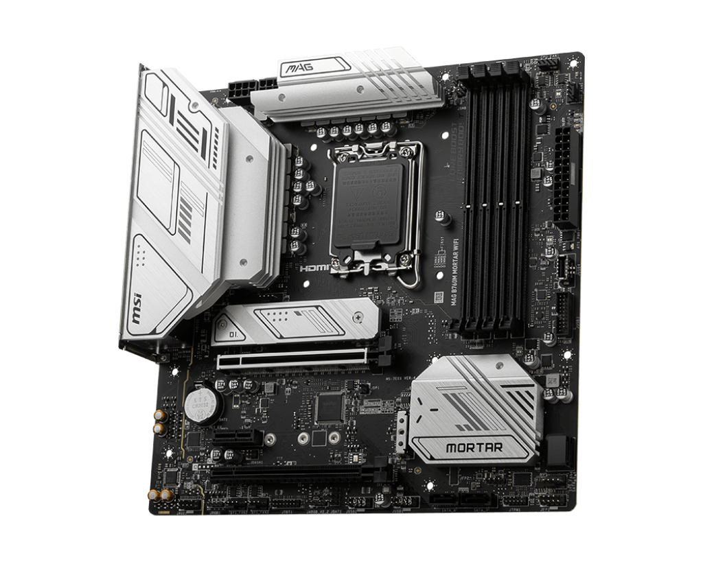 MSI MAG B760M MORTAR WIFI Intel B760 Soket 1700 DDR5 7000(OC)MHz mATX Gaming (Oyuncu) Anakart
