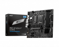 MSI PRO B760M-P DDR4 Intel B760 Soket 1700 DDR4 4800(OC)MHz mATX Gaming (Oyuncu) Anakart
