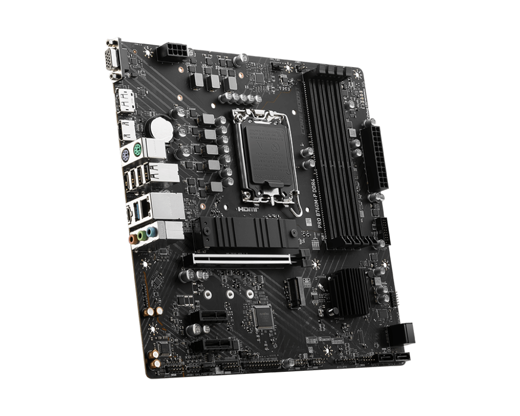 MSI PRO B760M-P DDR4 Intel B760 Soket 1700 DDR4 4800(OC)MHz mATX Gaming (Oyuncu) Anakart