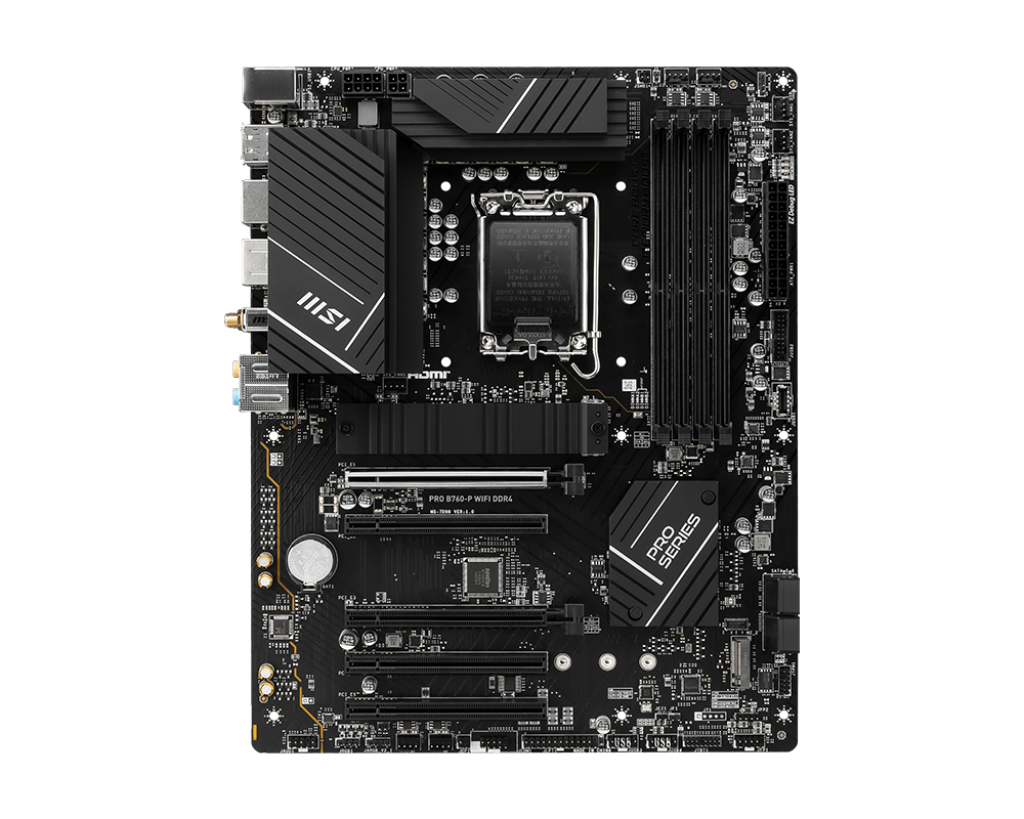 MSI PRO B760-P WIFI DDR4 Intel B760 Soket 1700 DDR4 5333(OC)MHz ATX Gaming (Oyuncu) Anakart