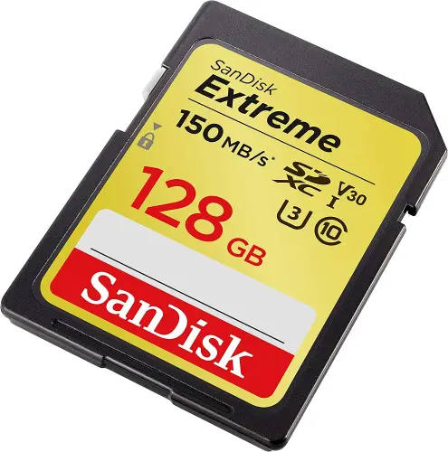 SanDisk Extreme 128GB 150Mb/s C10 SDSDXV5-128G-GNCIN SD Kart 