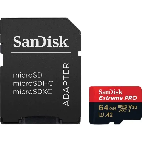 Sandisk Extreme Pro 64GB SDSQXCU-064G-GN6MA 200MB/s  MicroSD Hafıza Kartı 