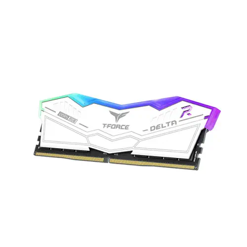 Team T-Force DELTA RGB 32GB (2x16GB) DDR5 6400MHz CL40 Beyaz Gaming Ram (FF4D532G6400HC40BDC01)