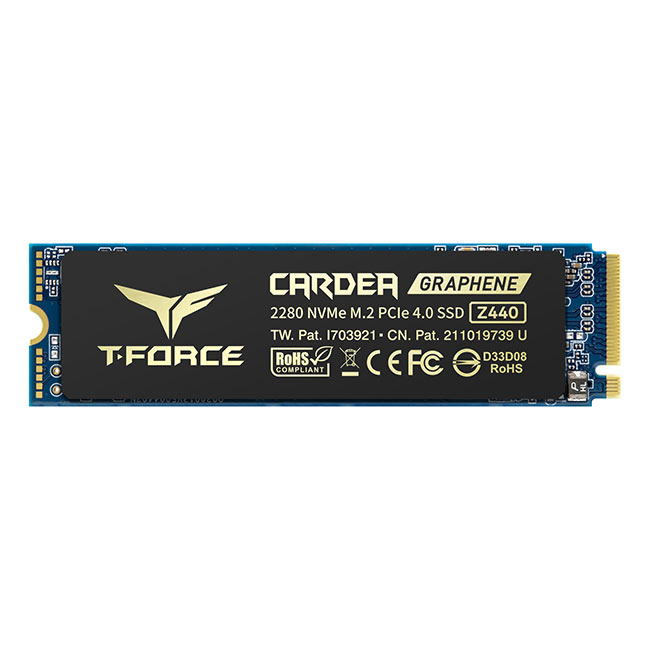 Team T-Force CARDEA ZERO Z440 1TB 5000/4400/MB/s PCIe NVMe M.2 Gaming SSD Disk (TM8FP7001T0C311)