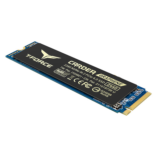 Team T-Force CARDEA ZERO Z440 1TB 5000/4400/MB/s PCIe NVMe M.2 Gaming SSD Disk (TM8FP7001T0C311)