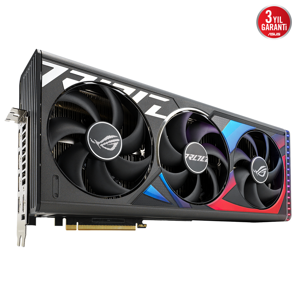 ASUS ROG Strix GeForce RTX 4090 OC ROG-STRIX-RTX4090-O24G-GAMING 24GB GDDR6X 384Bit DX12 DLSS 3 Gaming (Oyuncu) Ekran Kartı