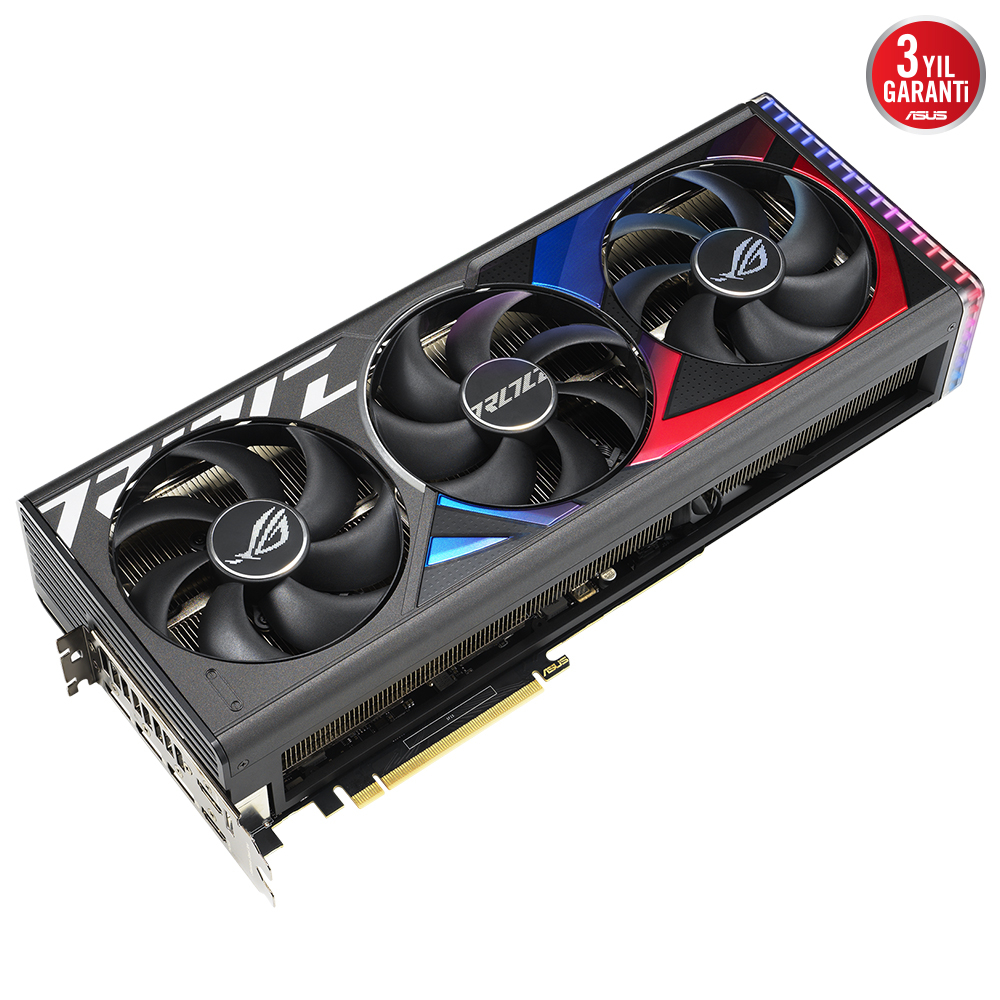 ASUS ROG Strix GeForce RTX 4090 OC ROG-STRIX-RTX4090-O24G-GAMING 24GB GDDR6X 384Bit DX12 DLSS 3 Gaming (Oyuncu) Ekran Kartı