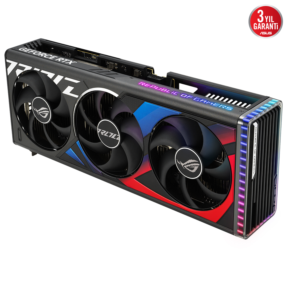 ASUS ROG Strix GeForce RTX 4090 OC ROG-STRIX-RTX4090-O24G-GAMING 24GB GDDR6X 384Bit DX12 DLSS 3 Gaming (Oyuncu) Ekran Kartı