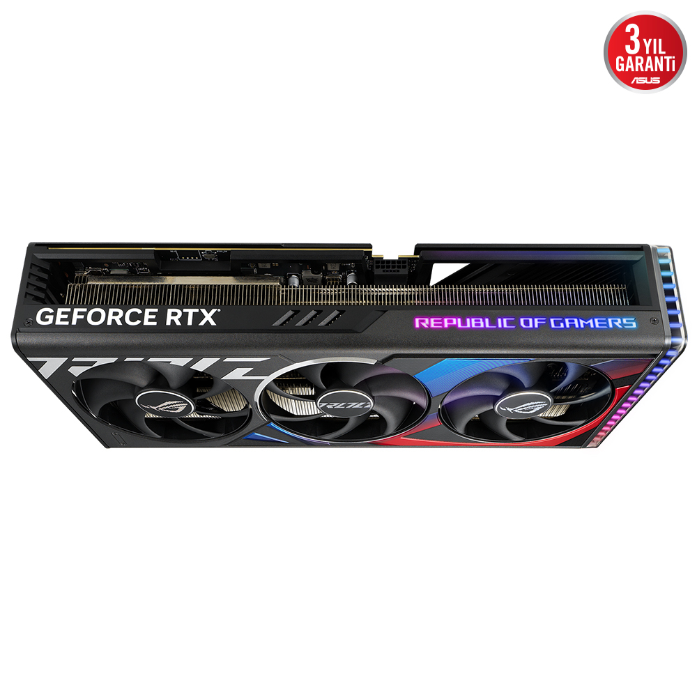 ASUS ROG Strix GeForce RTX 4090 OC ROG-STRIX-RTX4090-O24G-GAMING 24GB GDDR6X 384Bit DX12 DLSS 3 Gaming (Oyuncu) Ekran Kartı