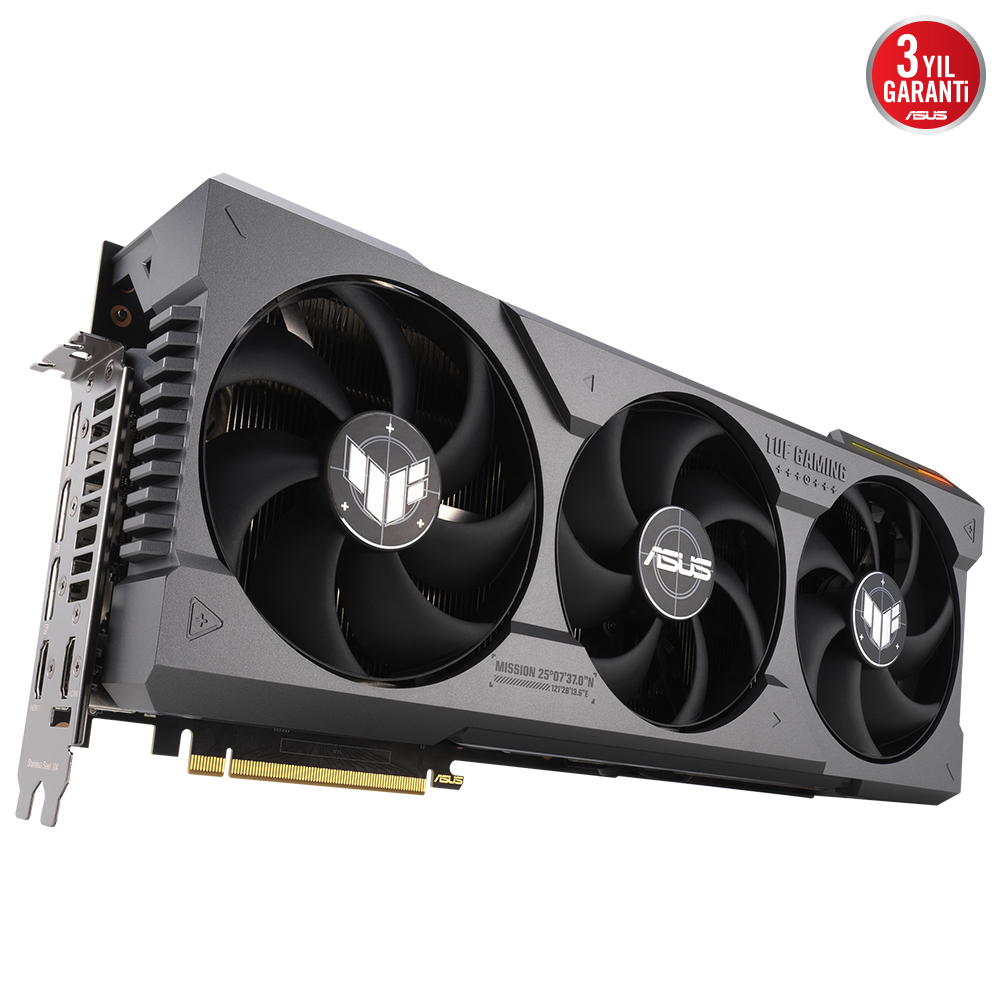 ASUS TUF Gaming GeForce RTX 4090 OC TUF-RTX4090-O24G-GAMING 24GB GDDR6X 384Bit DX12 DLSS 3 Gaming (Oyuncu) Ekran Kartı