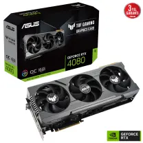 ASUS TUF Gaming GeForce RTX 4080 OC TUF-RTX4080-O16G-GAMING 16GB GDDR6X 256Bit DX12 DLSS 3 Gaming (Oyuncu) Ekran Kartı