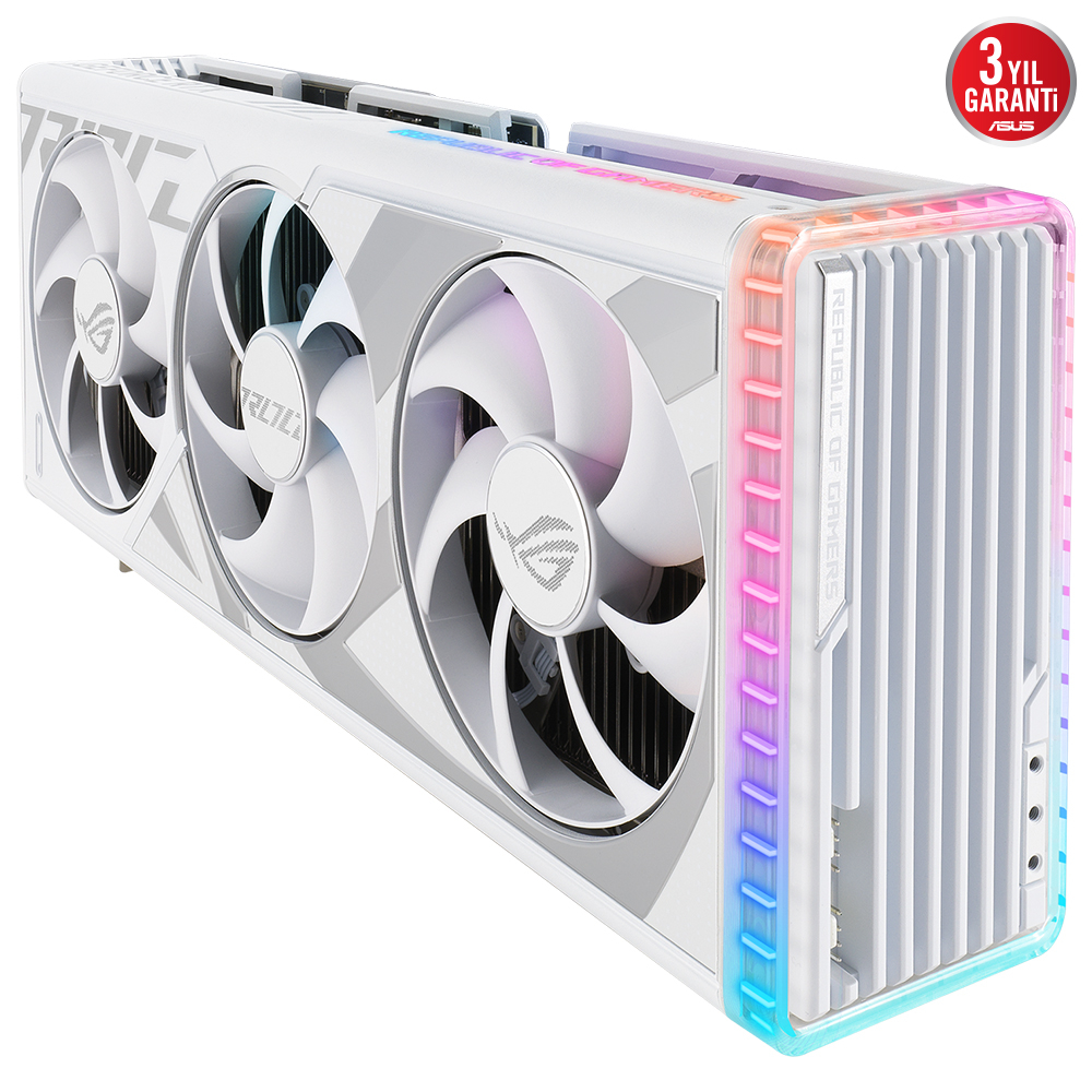 ASUS ROG Strix GeForce RTX 4090 White OC ROG-STRIX-RTX4090-O24G-WHITE 24GB GDDR6X 384Bit DX12 DLSS 3 Gaming (Oyuncu) Ekran Kartı