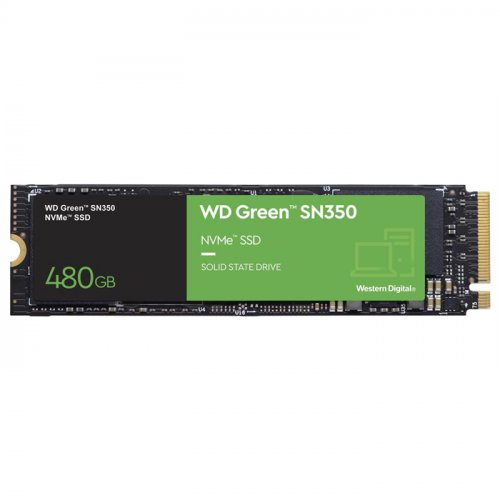 WD Green SN350 WDS480G2G0C 480GB 2400/1650MB/s PCIe NVMe M.2 SSD Disk
