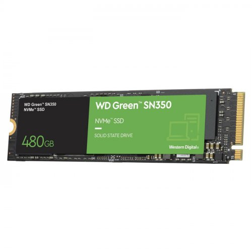 WD Green SN350 WDS480G2G0C 480GB 2400/1650MB/s PCIe NVMe M.2 SSD Disk