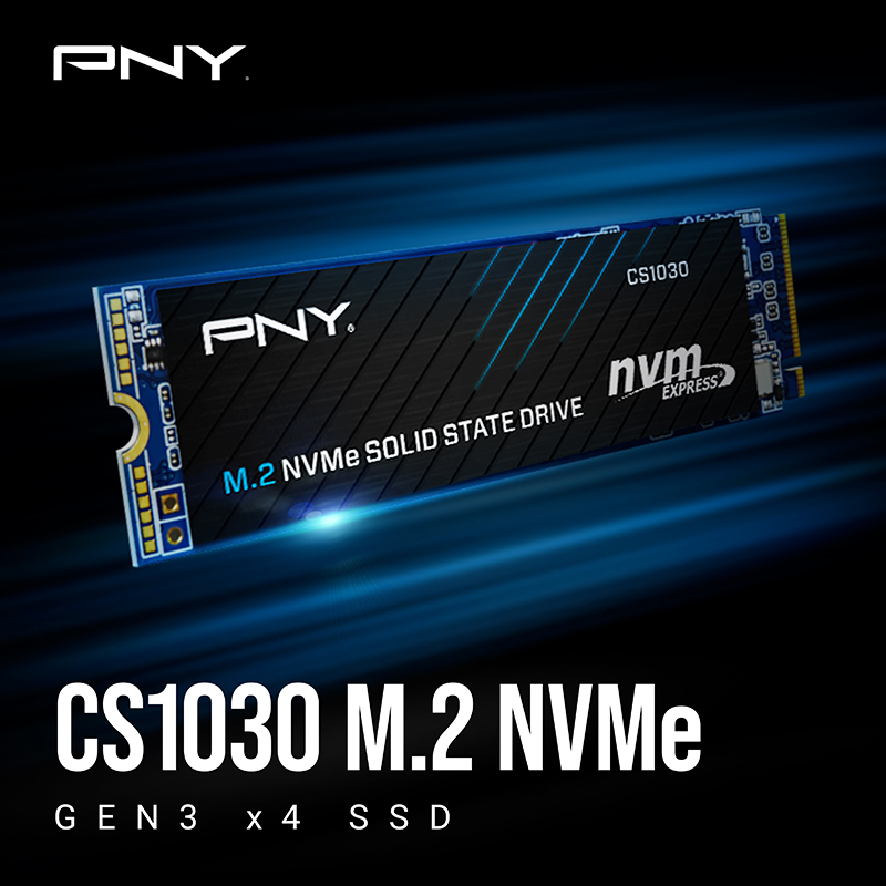 PNY CS1030 1TB 2100/1700 MB/s NVMe PCIe Gen3x 4 M.2 SSD Disk (M280CS1030-1TB-RB)