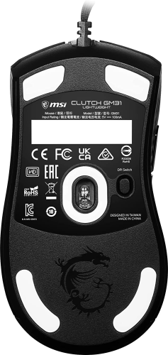 MSI Clutch GM31 Lightweight  12000DPI 6 Tuş RGB Optik Kablolu Gaming (Oyuncu) Mouse