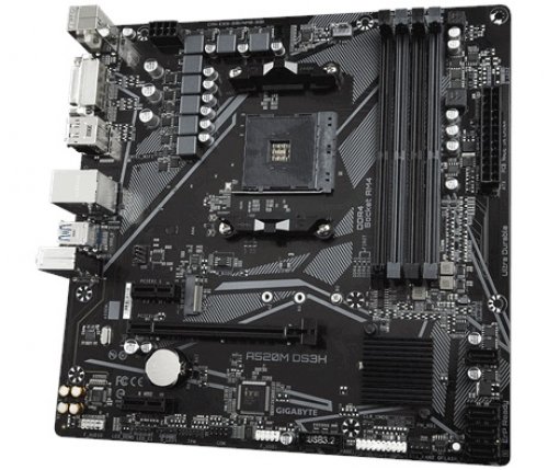 Gigabyte A520M-DS3H AMD A520 Soket AM4 DDR4 4733(OC)MHz mATX Gaming (Oyuncu) Anakart