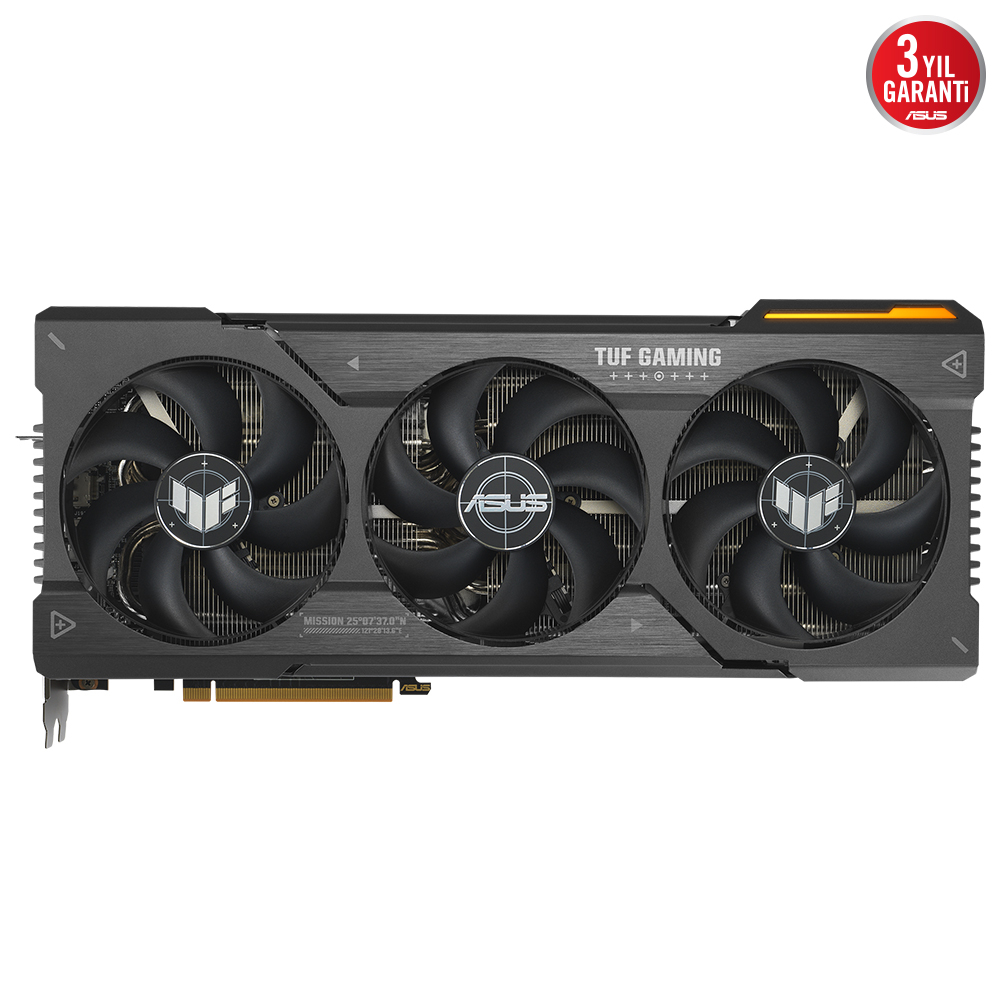 ASUS TUF Gaming Radeon RX 7900 XTX OC TUF-RX7900XTX-O24G-GAMING 24GB GDDR6 384Bit DX12 Gaming (Oyuncu) Ekran Kartı