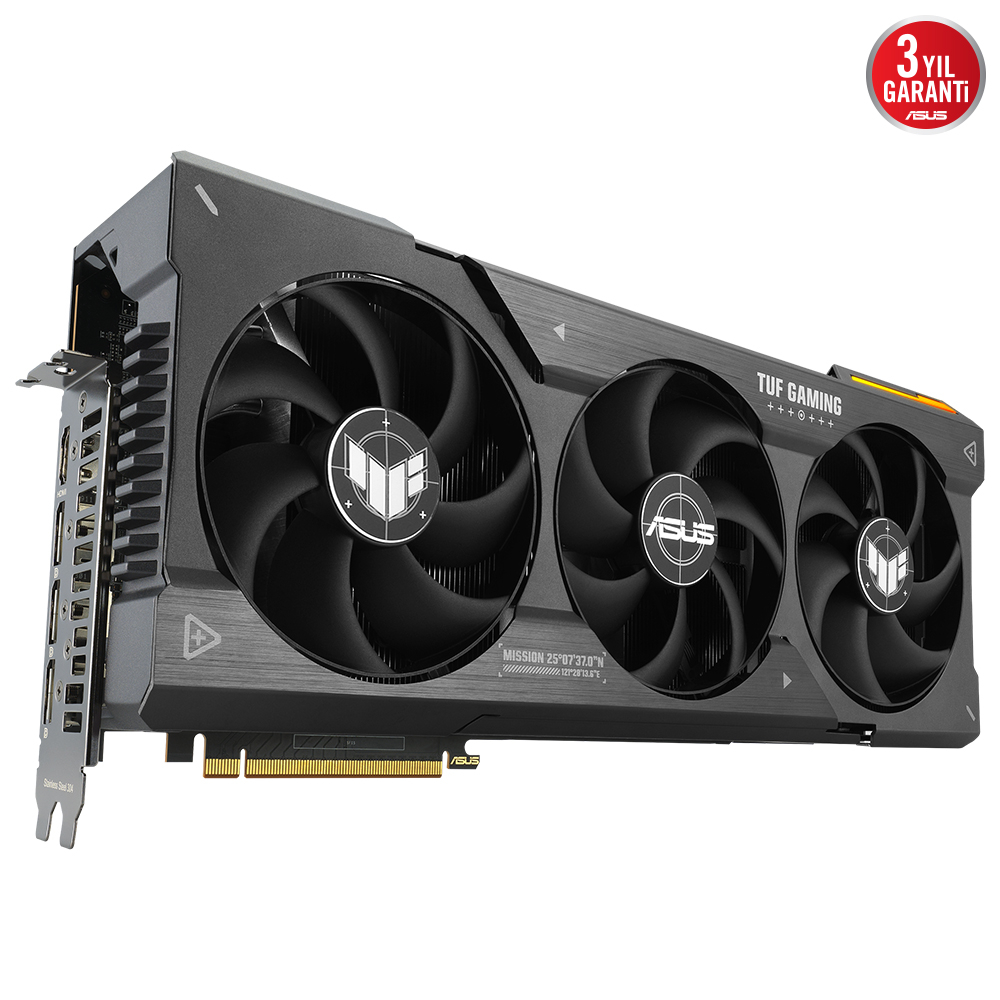 ASUS TUF Gaming Radeon RX 7900 XTX OC TUF-RX7900XTX-O24G-GAMING 24GB GDDR6 384Bit DX12 Gaming (Oyuncu) Ekran Kartı