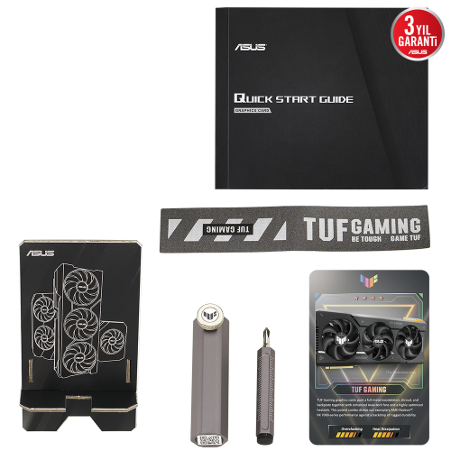 ASUS TUF Gaming Radeon RX 7900 XTX OC TUF-RX7900XTX-O24G-GAMING 24GB GDDR6 384Bit DX12 Gaming (Oyuncu) Ekran Kartı