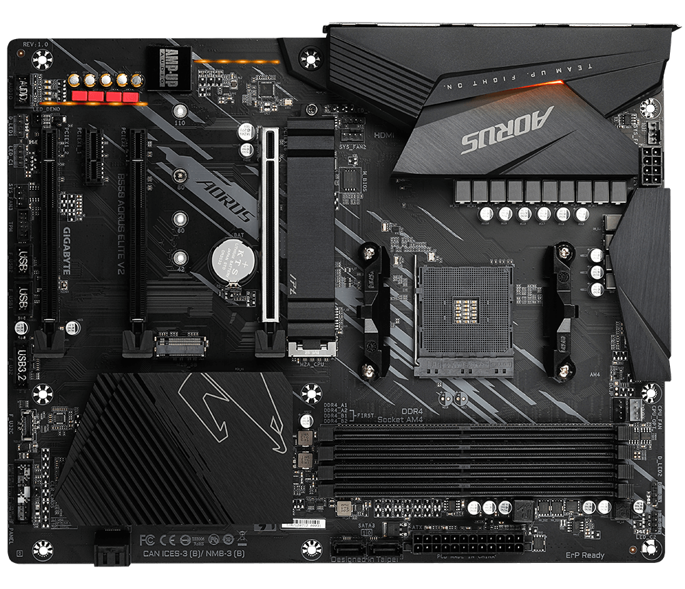 Gigabyte B550 Aorus Elite V2 AMD B550 Soket AM4 DDR4 4733(OC)MHz ATX Gaming (Oyuncu) Anakart