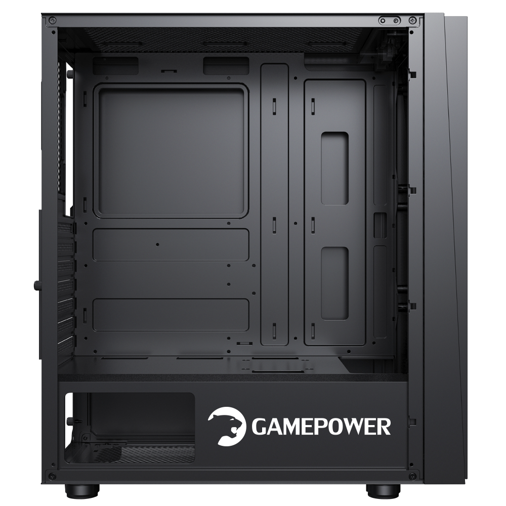GamePower Ravadin ATX 3* ARGB Infinity Fan Temper Cam Gaming Siyah Kasa