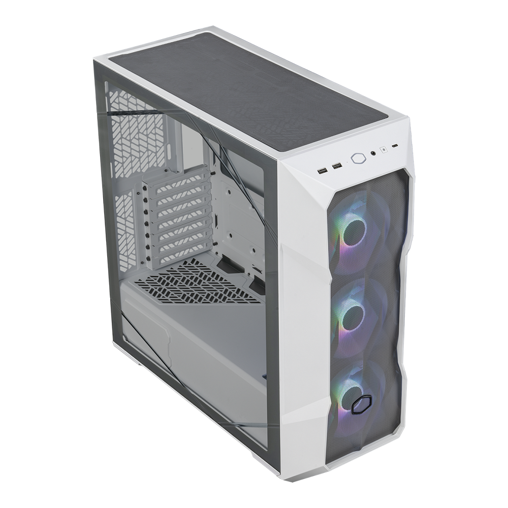Cooler Master MasterBox TD500 V2 Beyaz ARGB USB 3.2 Tempered Glass ATX Mid Tower Kasa