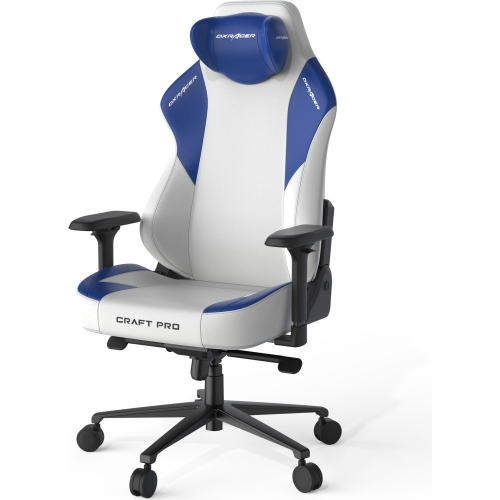 DXRacer Craft Pro CRA-PR001- WB-H1 4D Kolçak Beyaz Mavi Oyuncu Koltuğu