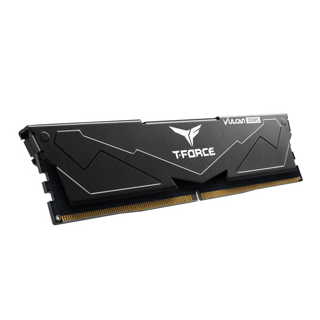 Team T-Force Vulcan 32GB(2x16GB) 6400Mhz DDR5 CL40 Siyah Gaming Ram (FLBD532G6400HC40BDC01)