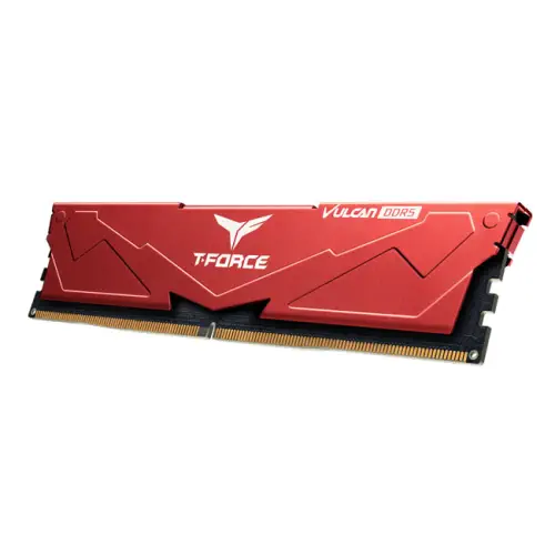 Team T-Force Vulcan 16GB(1x16GB) 6000Mhz DDR5 CL38 Kırmızı Gaming Ram (FLRD516G6000HC38A01)